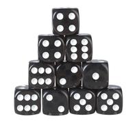 Xanorrg 10 da 16 Mm Trasparenti Dadi Acrilici Sculture A 6 Lati Digitali per Giochi Fai -da -Te Club/Festa/Famiglia Educativi