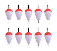 Xanorrg 10 Pesca A Roccia Che Colpisce Galleggiante in Schiuma Rosso E Bianco Bobber Booy Dure Schiuma Pesce Placcaggio Facile da Usare Float da Sciopero Rocce