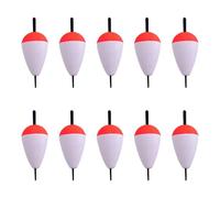 Xanorrg 10 Pesca A Roccia Che Colpisce Galleggiante in Schiuma Rosso E Bianco Bobber Booy Dure Schiuma Pesce Placcaggio Facile da Usare Float da Sciopero Rocce