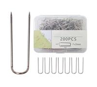 Xanorrg 100/200 Pz per Cucire Forcella Spilli Needlecraft Doppio Blocco Spille per Cucire Quilting Visualizzazione dei Gioielli Decorazione della Casa Multiuso Dritto