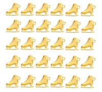 Xanorrg 30 Pattinaggio Ghiaccio Distintivo Componenti in Lega Vintage Pattini Ghiacciai per Orecchino Crafting