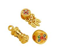 Xanorrg 3pcs in Lega Fede Charm Buddhist Mantras A Forma Pendenti Religiosi Collace Componenti Bracciale