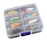 Xanorrg Alti Punti Le Esche Che Affondano Lente Presentano Siliconi Flessibili Coda E Doppio Gancio Colore Luminoso per I Predatori Durata per Durata del Pesce Esche in Plastica