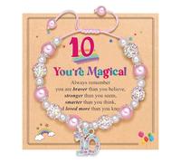 Xanorrg Bellissimo Braccialetto Regolabile A Tema Gioielli Personalizzati con Abbellimento Arcobaleno Giocoso Arcobaleno Perline