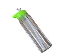 Xanorrg Bottiglie D'acqua Sportive A Prova Perdite Da 700 Ml Bottiglie Plastica Trasparente Con Bocche Larghe Paglia Per Cicli Da Ginnastica Escursionistici