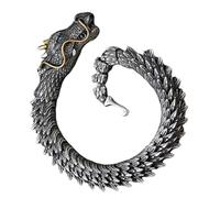 Xanorrg Bracciale per La Testa dei Draghi Unici Dragons in Argento Antico A Tema Accessorio del Allergia