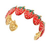 Xanorrg Bracciale per Regolabile A Gocciolamento Vibrante Intagliatura del Comode Gioielli per Suo Unico Braccialetto Disegni Fragole