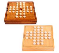 Xanorrg Europa Game da Tavolo Singolo Scacchi PEG Muoversi in Modo Indipendente Abilità Cognitiva Classica Educational Toy Board Games per Adulti