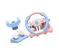 Xanorrg Game Racing Wheel With Pedals For Multiple Platform 180 Degree Rotating Driving Simulators USB Race Steering Rubber Grip Racing