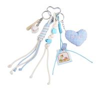 Xanorrg Incantesimo Busta Intarsellata A Sospensione Keyring Heart Keychain In Corda Intrecciata Per Lo Zaino Decorazioni Per Borsetta