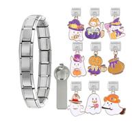 Xanorrg Modulari Italiani Bracciale A Banda Bracciale Connettori Accessorio Per Gioielli Con Texture In Acciaio Inossidabile Adatto Per Appassionati Gioielli