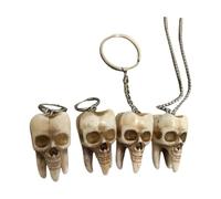 Xanorrg Ornamenti Con Teschio Collana Ciondolo Ornamento Chiave Orecchini Pendenti Dichiarazione Gioielli Struttura In Resina Per Orecchini Portachiavi Collana Da Festa