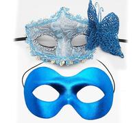 Xanorrg Pacchetto 2 Eleganti Mascheramenti Neri Maschera Maschera per Farfalla Nera Portafalla Farfalla Mascherate Feste A Tema