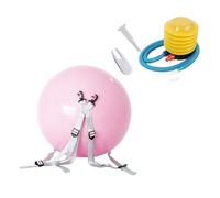 Xanorrg Palla da Yoga Fitness con Cintura Regolabile per Salto Mortale All'Indietro Attrezzatura Equilibri Yoga Bambini Palla da Esercizio Gonfiabile Antideflagrante Addensata Adulti