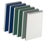 Xanorrg Set 6 Quaderni A Griglia Con 70 Fogli Giornale A Griglia Con Rilegatura A Doppia Bobina Per Scrivere Carta Da Lettere Liscia Nel Diario