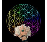 Xanorrg Tarocchi Flanella Quadrata Card Board Game Astrology ORACLES Table Copertura Copertura DIVINAZIONE Tabella Tabella Lettura Lettura SPAGGIO