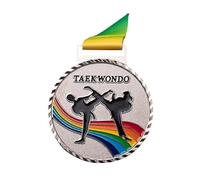 Xanorrg Vincitori Medaglie con Nastro per Bambini per Bambini Adolescenti Eventi Classe Scuola Sport Metal Award Amateur Sports Taekwondo Medals