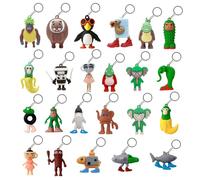 Xanthelle Brainrot portachiavi, 24 pezzi regali divertenti per donne e uomini, piccoli regali figure in PVC, Italian Brainrot Steal A Brainrot