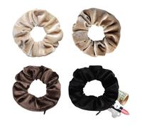 Xanthelle Fermaglio per Capelli con Cerniera, Gadget da Viaggio & Must Have per Vacanze per Donne, Scrunchie in Velluto con Tasca Segreta per Nascondere Soldi per Spiaggia & Oggetti di Valore