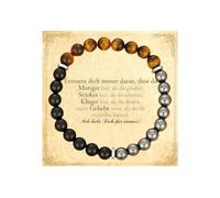 Xanthelle Regali per Uomini, Bracciale Ematite & Bracciale Ossidiana, Bracciale Pietre Curative per Uomo, Bracciale Protettivo Contro Energia Negativa per Padre & Figlio