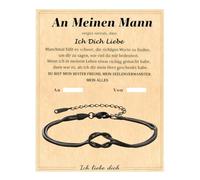 Xanthelle Regalo per uomini, Braccialetto per uomini & Regali di Natale per il partner, Braccialetto Ti Amo per uomo, Regalo di compleanno & anniversario