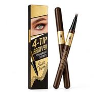 Xanthelle Waterproof & a lunga tenuta, design microblading a 4 punte, matita per sopracciglia per un tratto preciso effetto peli e un make-up naturale da tutti i giorni (3# Marrone scuro)