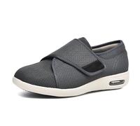 XAOLPLH Pantofole extra larghe per edema gonfio, scarpe da passeggio per diabetici, comode e regolabili per piedi gonfi con bendaggio, scarpe da ginnastica traspiranti in rete,37.5