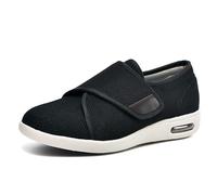XAOLPLH Pantofole extra larghe per edema gonfio, scarpe da passeggio per diabetici, comode e regolabili per piedi gonfi con bendaggio, scarpe da ginnastica traspiranti in rete,43.5