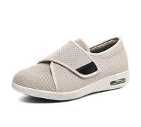 XAOLPLH Pantofole extra larghe per edema gonfio, scarpe da passeggio per diabetici, comode e regolabili per piedi gonfi con bendaggio, scarpe da ginnastica traspiranti in rete,40.5