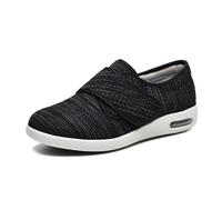 XAOLPLH Scarpe da passeggio extra larghe, in mesh, traspiranti e leggere, pantofole extra larghe in memory foam, cuscino d'aria, piedi gonfi e bendati, per interni/esterni,42EU
