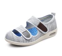XAOLPLH Scarpe da passeggio extra larghe, in mesh, traspiranti e leggere, pantofole extra larghe in memory foam, cuscino d'aria, piedi gonfi e bendati, per interni/esterni,37EU