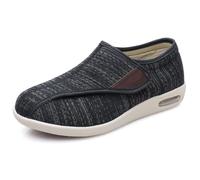 XAOLPLH Scarpe da passeggio extra larghe, in mesh, traspiranti e leggere, pantofole extra larghe in memory foam, cuscino d'aria, piedi gonfi e bendati, per interni/esterni,42EU