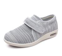 XAOLPLH Scarpe per diabetici per piedi da uomo con piedi gonfi, comode pantofole da donna regolabili per edema, comode pantofole da passeggio extra larghe in memory foam per piedi artritici,36EU