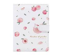 XAoSCd Blocco Note Con Fibbia Magnetica In Formato A5 Color Pesca, Manuale Blocco Note Con Fibbia Magnetica In Formato A5 Color Pesca, Manuale,Pink2