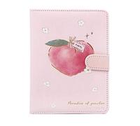 XAoSCd Blocco Note Con Fibbia Magnetica In Formato A5 Color Pesca, Manuale Blocco Note Con Fibbia Magnetica In Formato A5 Color Pesca, Manuale,Pink4