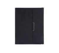 XAoSCd Blocco Note Rilegato In Pelle, Diario A Fogli Mobili, Quaderno A5 Stampato A Tre Ante, Libro A Fogli Mobili Aziendale,XADCQW70805-Svart-270-215MM
