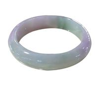 XAoSCd Bracciale Rigido Classico In Giada Stile Cinese Bracciale Rigido In Giada Viola Verde Chiaro Viola Con Confezione Regalo Certificato (62 Mm 60 Mm)