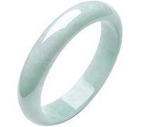XAoSCd Bracciale Rigido In Giada Birmana Naturale Per Donna Braccialetti Classici In Giadeite Retrò In Stile Cinese Con Confezione Regalo Certificato (Onecolor 60Mm)