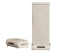 XAoSCd Macchina da Stiro Automatica Intelligente A Vapore, Sistema Automatico per La Cura degli Indumenti A Vapore con Telecomando E Timer, Asciugatrice E Piroscafo Pieghevole Portatile, Casa