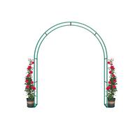 XAoSCd Pergolato per Esterno in Ferro, Arco di Supporto per Fiori con Rose Rampicanti, Pergolato per Matrimoni, Diametro del Tubo di 19 Mm, Autoassemblaggio,Green-78.7x9.8x90.5in