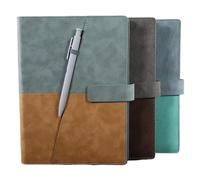 XAoSCd Quaderno A5 Business, Diario, Quaderno In Pelle, Quaderno Capovolto,XADCQW70780-Multi-colored-14.2 * 20.7cm