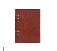 XAoSCd Quaderno A5 In Pu Con Spirale, Include Un Design A Raccoglitore, In 4 Colori: Nero, Blu, Marrone E Rosso.,XADCQW70437