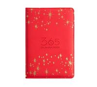 XAoSCd Quaderno A5, Quaderno 2022, Calendario, Gestione Del Tempo, Quaderno In Similpelle Per Ufficio, Scuola, Casa, Lavoro, Scrittura E Presa Di Appunti, 300 Pagine,Red