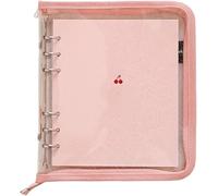 XAoSCd Quaderno A6 In Pvc Con Motivo A Fiori Di Ciliegio, Copertina Con Cerniera, Diario A Spirale, Raccoglitore A 6 Fori Con Anima Interna Sostituibile,XADCQW70180