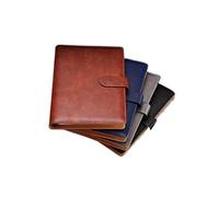 XAoSCd Quaderno Aziendale A5 Con Fogli Mobili, Quaderno In Pelle Staccabile,XADCQW70793-Rosso-Light Grey