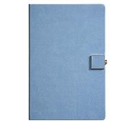 XAoSCd Quaderno Classico A Righe A5 In Similpelle, Con Fibbia Magnetica Quadrata In Metallo Argentato, Per Lavoro, Ufficio, Impiegati, Studenti,XADCQW70582-Blue
