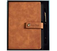 XAoSCd Quaderno Classico Spesso Con Anello Per Penna - Quaderno Con Copertina Rigida A5, Con Scatola Regalo, Con Barra Segnalibro, Grande Capacità, 240 Pagine,XADCQW70531-Brown