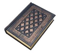 XAoSCd Quaderno Con Cornice In Pelle Nera E Dorata, In Stile Retrò, Con Motivo A Quadri, Diario, Cancelleria, Diario In Pelle Vintage, Diari Classici,XADCQW70157