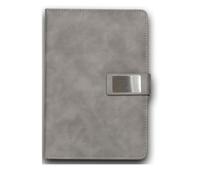 XAoSCd Quaderno Da Lavoro A5 Spesso In Pelle Di Pecora Papi Per Riunioni D'Ufficio,XADCQW70789-Grey-215 * 145mm