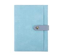 XAoSCd Quaderno Di Scrittura In Pelle A5 - Blocco Note Giornaliero Rilegato In Vera Pelle Per Uomini E Donne, Carta A Righe, Diario Creativo Portatile In Formato A5,XADCQW70016-Blue